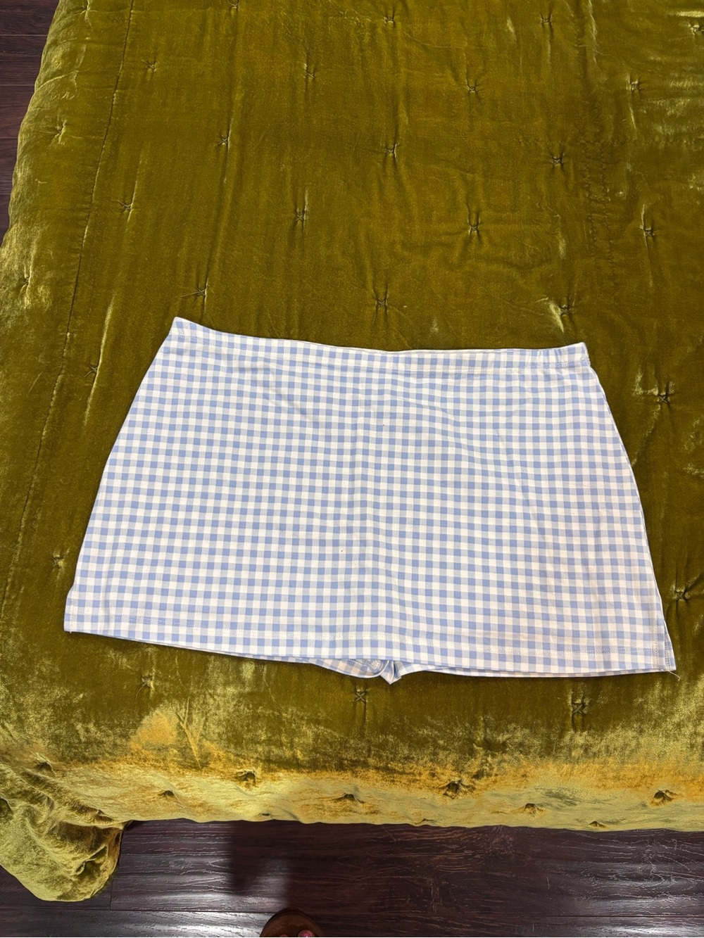 Urban Outfitters Blue & White Gingham Skort
